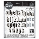 Sizzix Thinlits Dies By Tim Holtz 26/Pkg - Alphanumeric Shadow Lower
