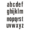 Sizzix Thinlits Dies By Tim Holtz 26/Pkg - Alphanumeric Shadow Lower