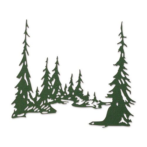 Sizzix Thinlits Dies By Tim Holtz 1/Pkg - Tall Pines