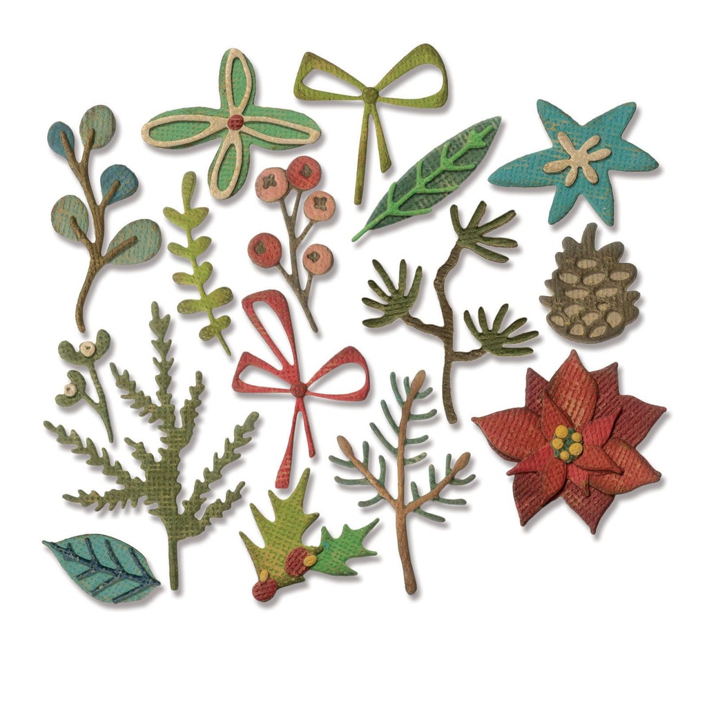 Sizzix Thinlits Dies By Tim Holtz 18/Pkg - Funky Festive