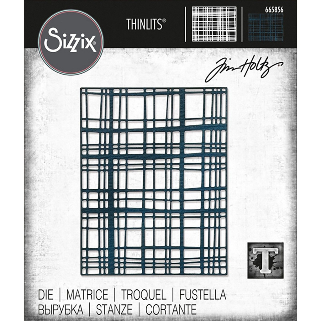 Sizzix Thinlits Die By Tim Holtz 1/Pkg - Simple Plaid