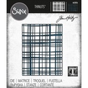 Sizzix Thinlits Die By Tim Holtz 1/Pkg - Simple Plaid
