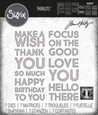 Sizzix Thinlits Dies By Tim Holtz 7/Pkg - 665847 Bold Text