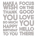 Sizzix Thinlits Dies By Tim Holtz 7/Pkg - 665847 Bold Text