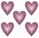 Sizzix Thinlits Die Set By Tim Holtz 25/Pkg - Stacked Tiles Hearts