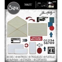 Sizzix Thinlits Dies 48/Pkg By Tim Holtz - Postale