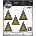 Sizzix Thinlits Dies By Tim Holtz 25/Pkg - Stacked Tiles Triangles