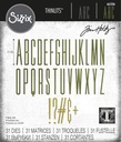 Sizzix Thinlits Dies By Tim Holtz 31/Pkg - 665206 Alphanumeric Stretch Upper