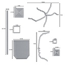 Vaessen Creative Cutting Dies By Carla Creates 8/Pkg - Action