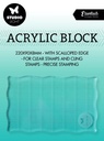 Studio Light Acrylic Stamp Block for clear and cling stamps with grid Essentials 50x80x8mm nr. 03