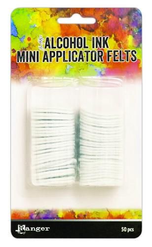 Ranger Tim Holtz Alcohol Ink Applicator Tool Mini - Replacement Round Felts 50/Pkg