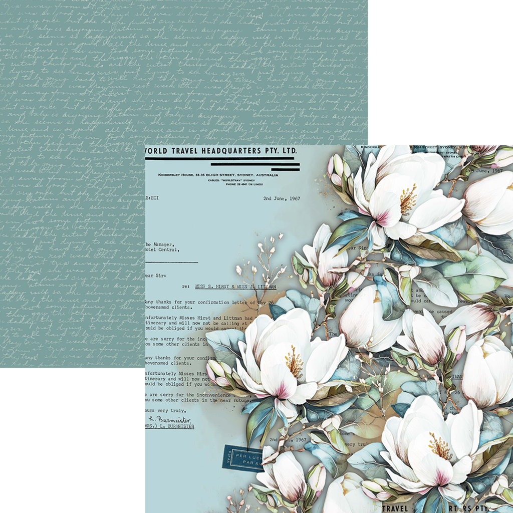 Elizabeth Craft Designs Patterned Cardstock Paper 12x12" - C032 Once in a Lifetime