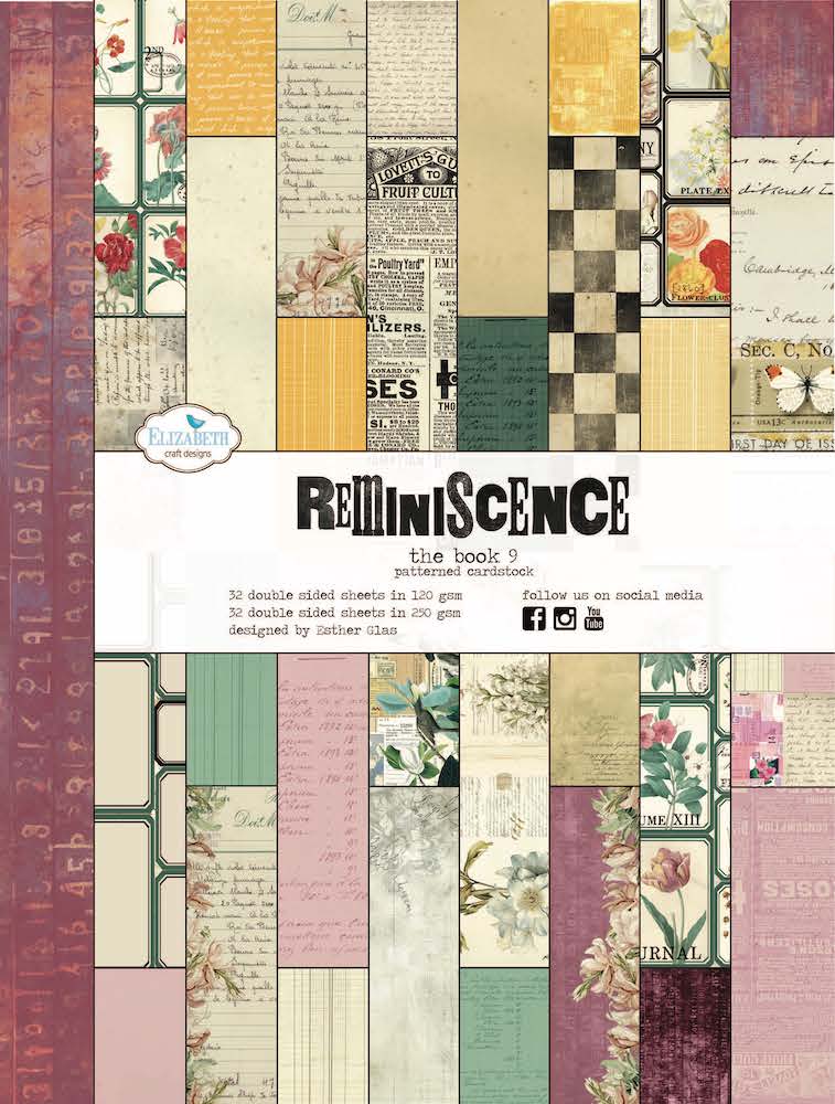 Elizabeth Craft Designs Design Paper - PB09 Reminiscence the Book 9