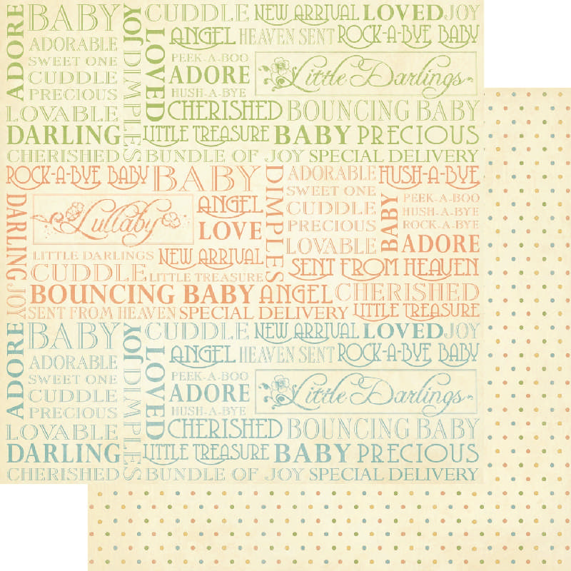 Graphic 45 Graphic Paper 30.5x30.5cm - Rock-a-Bye