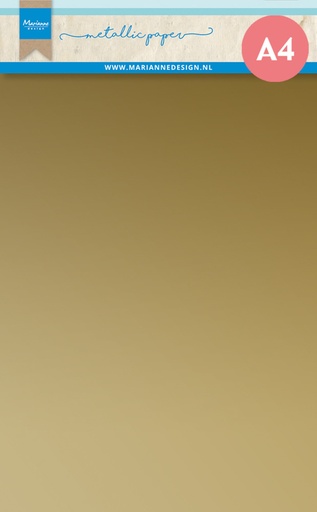 Marianne Design Metallic Paper A4 5/Pkg - CA3171 Gold