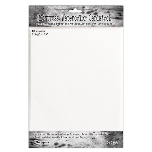 Tim Holtz Distress Watercolor Cardstock 8.5x11 Inch 10/Pkg