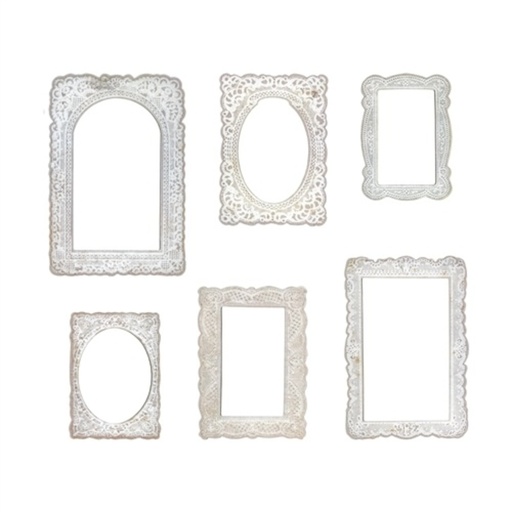 Idea-ology Tim Holtz Baseboard Frames - TH93786 Lace 6/Pkg