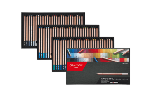 Caran d'Ache Artist Pastel Pencil - Assort. 76+2/Pkg