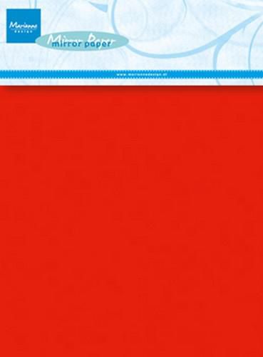 Marianne Design Mirror Paper A5 5/Pkg - Red