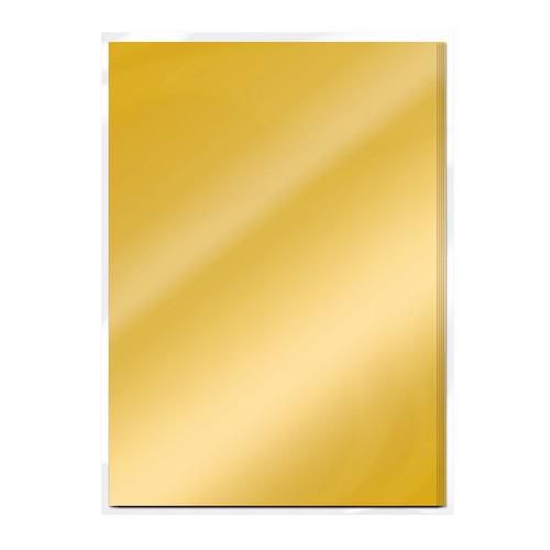 Tonic Studios Mirror Card Satin A4 5/Pkg - Gold Pearl