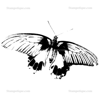 Stampotique Cling Stamp - 3047 Large Butterfly