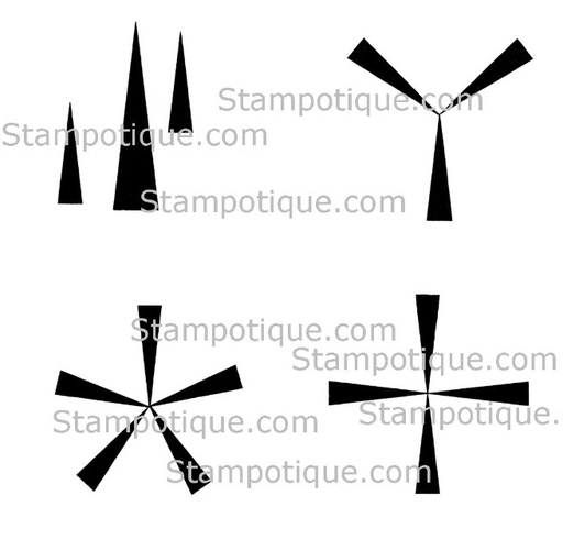 Stampotique Cling Stamp - 3137 Background Cube 2