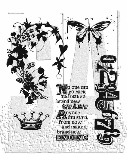 Tim Holtz Cling Stamps - CMS058 Fairytale Frenzy Tim Holtz