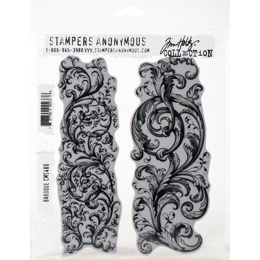 Tim Holtz Cling Stamps - CMS400 Baroque