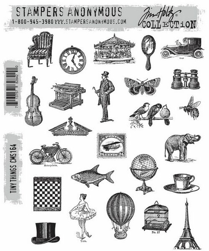 Tim Holtz Cling Stamps - CMS164 Tiny Things