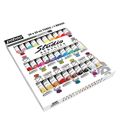 Pebeo Studio High Viscosity Acrylics 20ml 30/Pkg