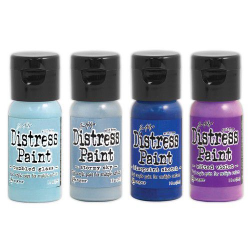 Tim Holtz Distress Paint Flip Top 29ml - Set 4