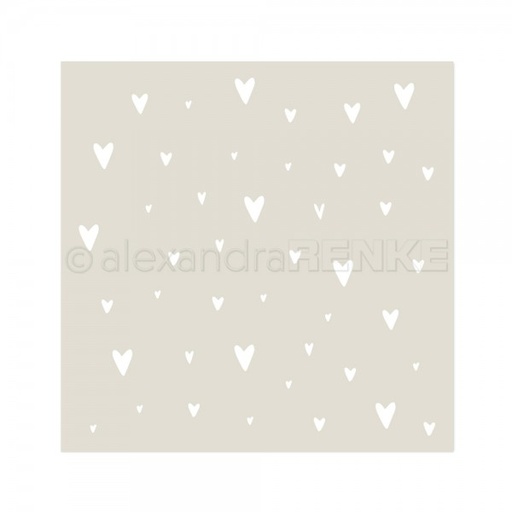 Alexandra Renke Stencil - Hearts Mix