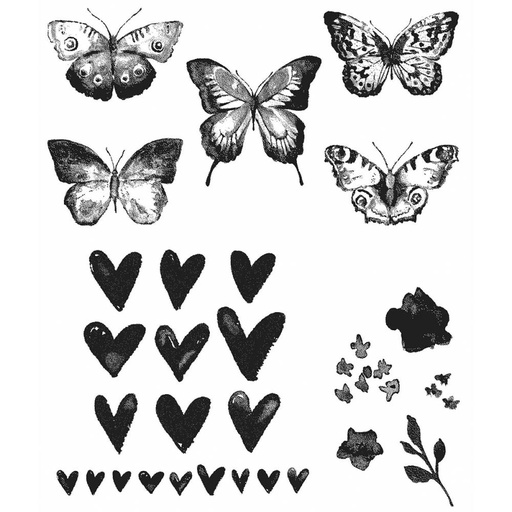 Tim Holtz Cling Stamps - CMS217 Watercolor
