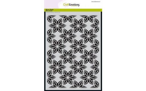 CraftEmotions Mask Stencil - Draadvorm sterren A5