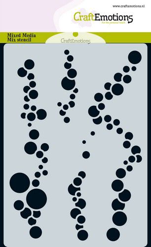CraftEmotions Stencils Mask A6 Ocean - Luchtbellen