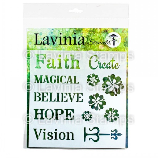 Lavinia Stencils - ST035 Words 1
