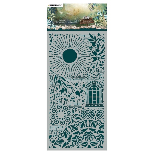Studio Light Mask 110x220mm Jenine's Mindful Art - New Awakening Sun, Window, Branches, Music nr. 05