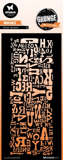 Studio Light Stencils Grunge Collection - Mask Press Letters