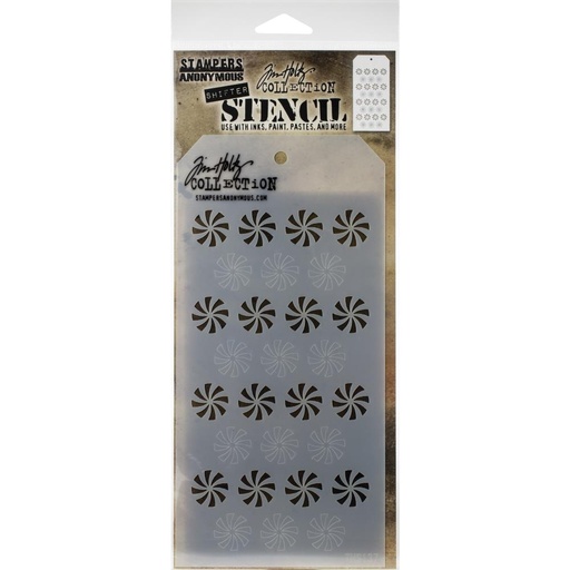 Tim Holtz Layering Stencil - THS137 Shifter Peppermint
