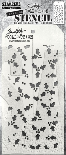 Tim Holtz Layering Stencil - THS189 Tiny Holly