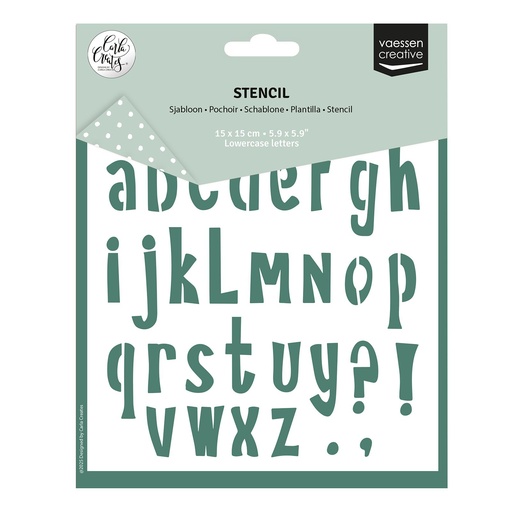 Vaessen Creative Stencils By Carla Creates - Lowercase Letters