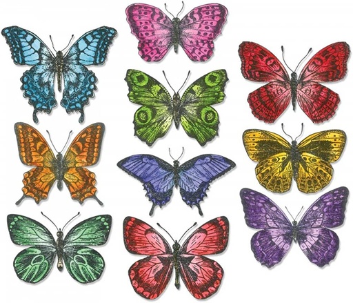 Tim Holtz Cling Stamps - CMS294 Flutter