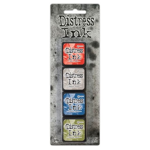 Tim Holtz Distress Mini Ink Pads 4/Pkg - Kit 5