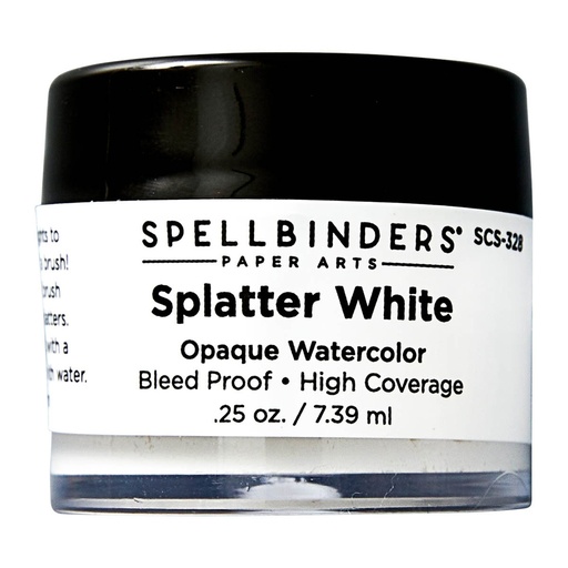 Spellbinders Splatter Watercolor 0.25 oz - White Opaque
