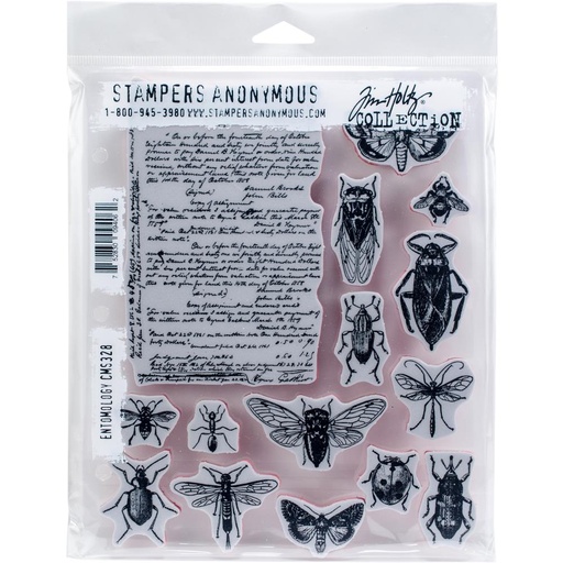 Tim Holtz Cling Stamps - CMS328 Entomology