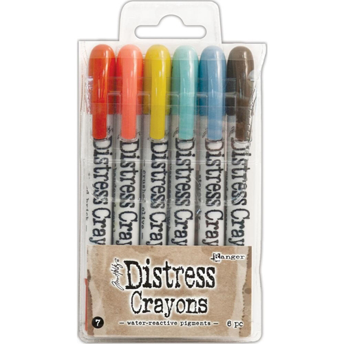 Tim Holtz Distress Crayon Set 6/Pkg - Set 7