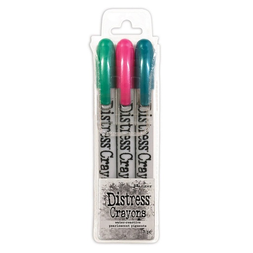 Tim Holtz Distress Crayon Pearl Set 3/Pkg - Holiday Set 4