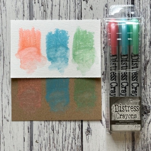 Tim Holtz Distress Crayon Set  3/Pkg - Holiday Set 6