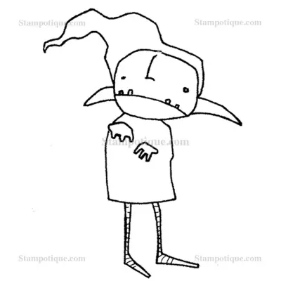 Stampotique Wood Stamp - 6118 Gog Lin