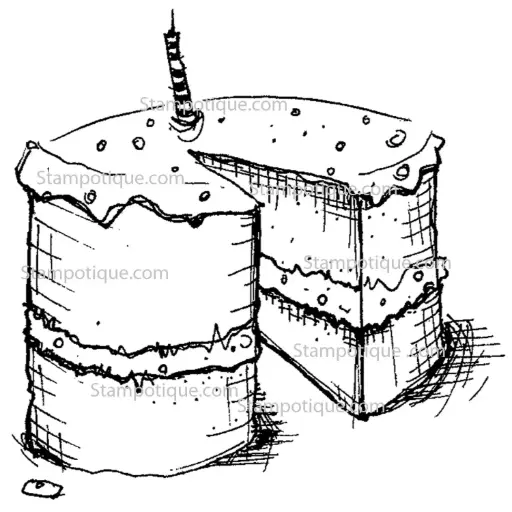 Stampotique Wood Stamp - 6272 Oncewholenomore